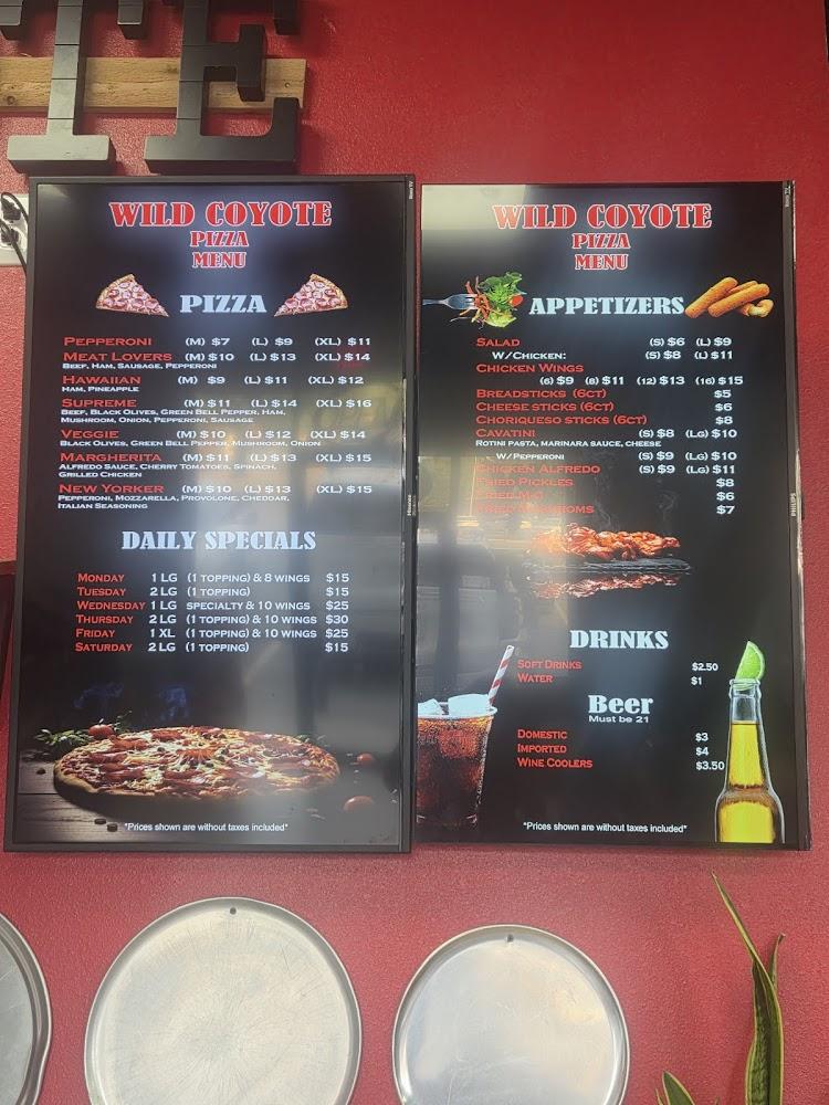 Wild Coyote Pizza LLC Menu image 1
